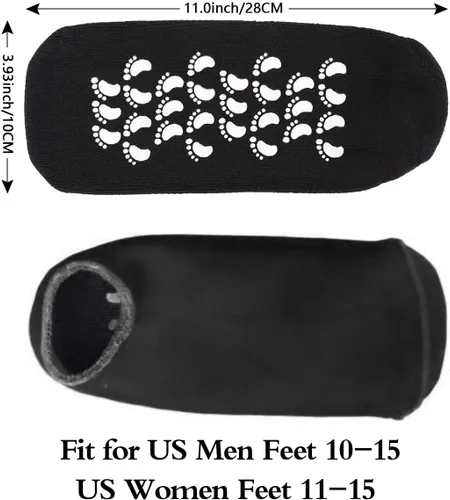 Vista 5 de Codream Calcetines grandes de gel hidratante para hombre, tratamiento definitivo para piel seca agrietada y áspera en los pies, paquete de 2 pares