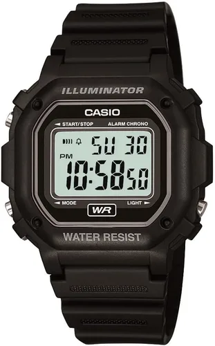 Vista 3 de Casio F108WH Series Men's Digital Watch Illuminator Water Resistant LED Light Daily Alarm 1/100 SEC Stopwatch 3 Hands (HR, Min, SEC)