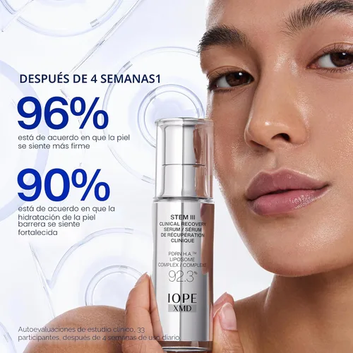 Vista 5 de IOPE XMD Stem III - Suero de recuperación clínica – Resultados profesionales a nivel de tratamiento PDRN – Firma visiblemente, rellena volumen