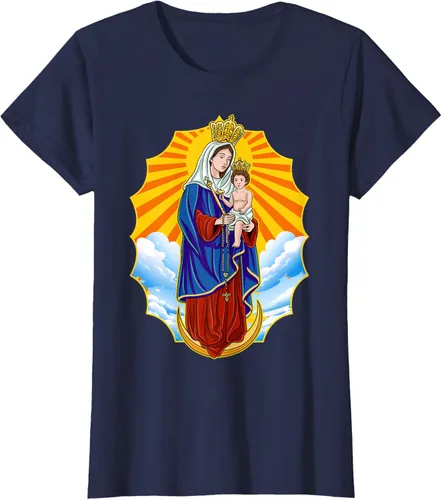 Vista 32 de Chinita Chiquinquira Venezuela Maracaibo Virgen Chiquinquira Chinita Zulia Camiseta negra