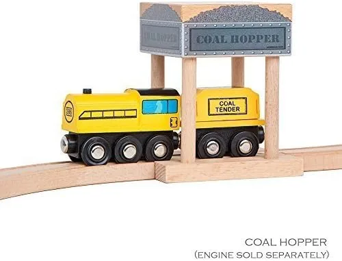 Vista 2 de Torre de agua, tolva de carbón, estación de combustible diésel, paquete combinado para ferrocarril de madera compatible con Thomas, Chuggington, Brio