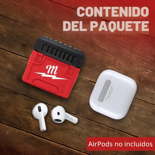 Vista 6 de Funda para AirPod 4 para Milwaukee Packout, diseño de caja de herramientas duradera, fabricada en Estados Unidos