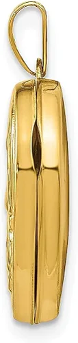 Vista 2 de Colgante de oro amarillo de 14 quilates Love You Always con dije de corazón para mujer, regalos para ella