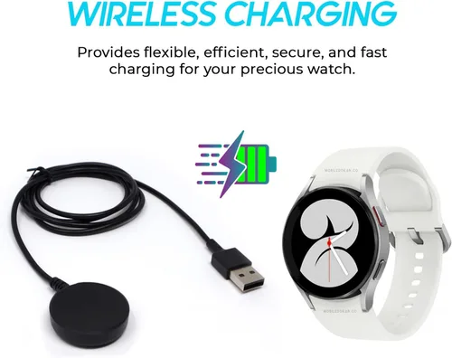 Vista 7 de ElloGear - Cargador de reloj compatible con Samsung para Galaxy Watch 4, Galaxy Watch 3, Samsung Smart Watch Active 2 de ElloGear - Base de carga