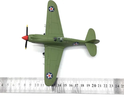 Vista 7 de TECKEEN 1/72 Escala American P40 Fighter P-40 Fighter Avión Modelo Aleación Diecast Plane Modelo para Colección