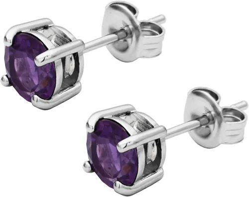 Vista 37 de Amazon Essentials Aretes redondos de plata de ley con piedra natal (anteriormente colección Amazon)