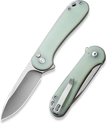 Vista 15 de CIVIVI Elementum II - Navaja de bolsillo plegable, hoja de acero Nitro-V de 2.96 pulgadas, mango G10, cuchillo utilitario con clip de bolsillo Negro