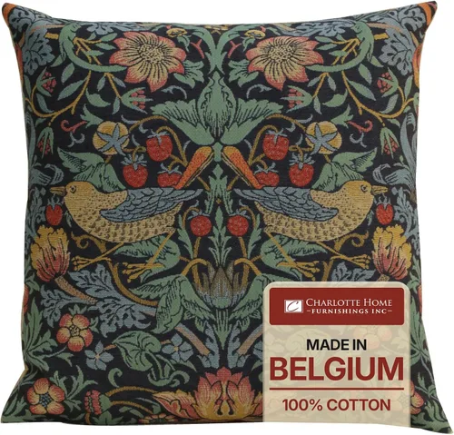 Vista 9 de Fundas de almohada Charlotte Home Furnishings, fundas de almohada decorativas boho para sofá, fundas de cojín cuadradas Árbol de la Vida de luz