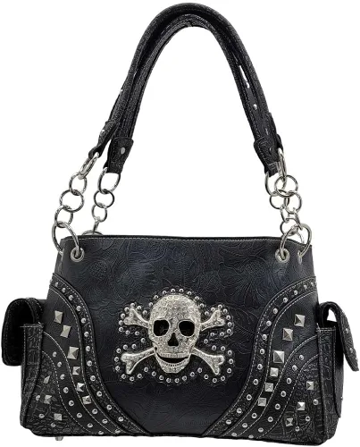 Vista 3 de Bolso de mano para mujer con calaveras