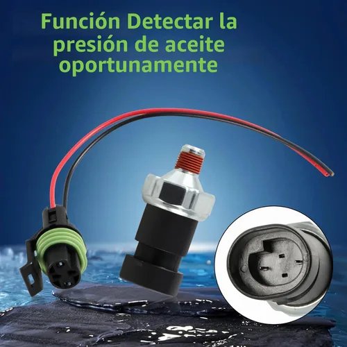 Vista 5 de Presión de aceite Bomba de combustible Interruptor de sensor de cierre de presión Compatible con motores Mercruiser (Quicksilver) 4.3L 5.0L 5.7L 305