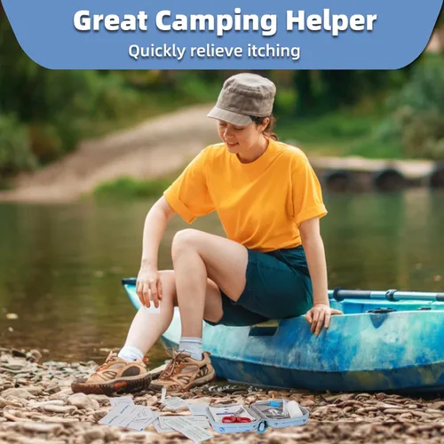 Vista 6 de Pequeño kit de primeros auxilios para el hogar, automóvil, viajes, campamento, senderismo, niños, mini kits portátiles de emergencia médica que cabe