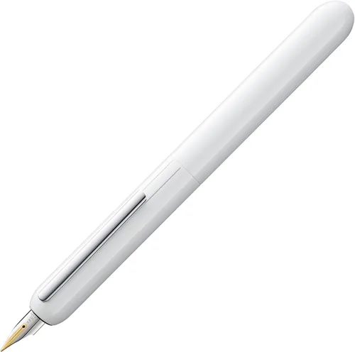Vista 10 de Lamy diálogo negro – pluma estilográfica sin tapa con mecanismo de giro – Pluma de oro de 14 kt, parcialmente chapado en platino & en tamaño M