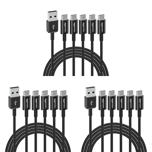 Vista 16 de Amazon Basics - Cable de carga rápida USB-C a USB-A 2.0, velocidad de 480 Mbps, certificado USB-IF, para Apple iPhone 16/15, iPad, Samsung Galaxy