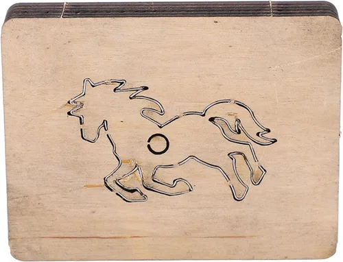 Vista 7 de Garosa Troqueles de corte de cuero con forma de caballo Troqueles de metal para álbumes de recortes cortados plantillas hechas a mano Plantilla