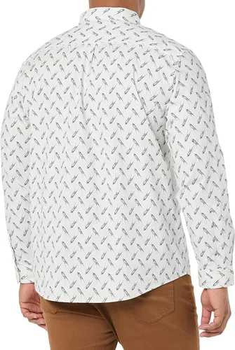 Vista 2 de Tienda Essentials Camisa de popelina elástica de manga larga para hombre