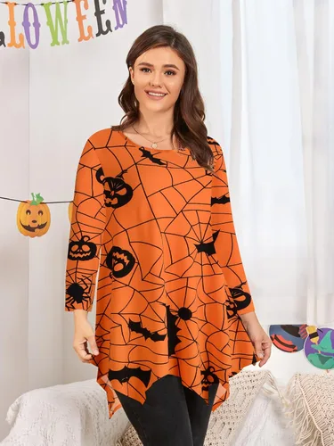 Vista 2 de LARACE - Camisa de talla extragrande para mujer, camisa tipo túnica con manga 34, ajuste holgado, ropa básica para mujer