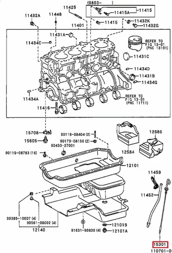 Vista 2 de LIRU - Indicador de varilla de medición de aceite de motor para Toyota Hilux LN85 LN86 LN106 LN107 LN111 2L 3L motor diesel 1988-1997, para 4Runner
