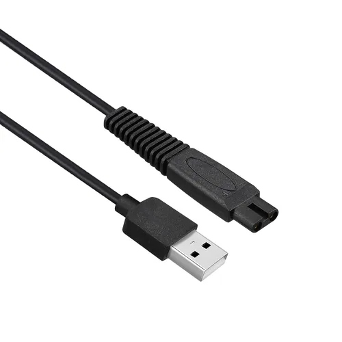 Vista 3 de Cable de carga de repuesto para afeitadora Skull Shaver Pitbull Gold Pro, Palm, Platinum Electric Razor - Cable USB 2