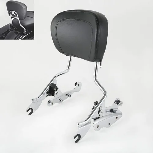 Vista 11 de TCMT Respaldo Desmontable para Pasajero Sissy Bar con Kits de Hardware de Acoplamiento de 4 Puntos Compatible con Harley Touring 2009-2013