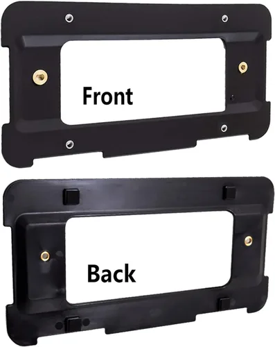 Vista 3 de Marco de soporte para matrícula trasera Aootf - Compatible con BMW Serie 1 a 6, soporte para etiqueta con tuercas de expansión enchufables y marco