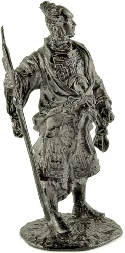 Vista 2 de General chino, dinastía Han. Escultura de metal. Colección 2.126 in (escala 1/32) Figura miniatura. Soldados de juguete de lata