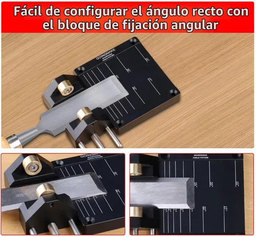 Vista 4 de GOINGMAKE Sistema de guía de afilado de cinceles para carpintería cinceles y planos de 5/32 a 3 pulgadas, guía de soporte de afilado con accesorio