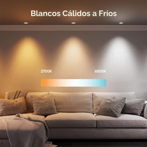Vista 4 de Nanoleaf Luces de techo LED inteligentes (4 pulgadas Downlight (4PK))