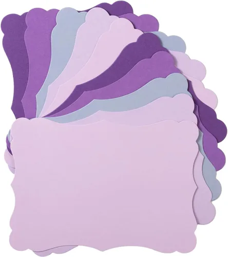 Vista 13 de Paquete de 50 tarjetas de kraft en blanco de cartulina gruesa marrón, tarjetas de felicitación para manualidades, tarjetas de regalo, menús, baby
