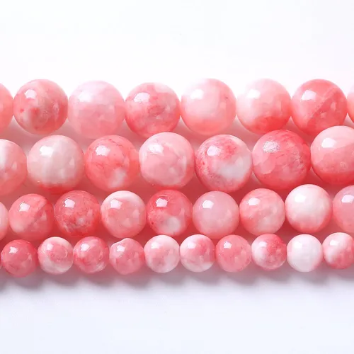 Vista 56 de 4MM 86 piezas Cuentas sueltas de piedra natural de amazonita calcedonia para hacer joyería DIY Pulsera Collar 1 hebra
