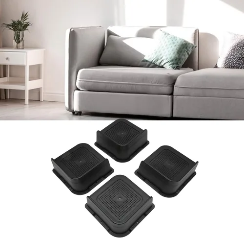 Vista 5 de 4PCS Bed Risers 2 inch, 3 inch, 4 inch Heavy Duty, Adjustable Stackable L Shape Furniture Riser for Table Desk Couch Sofa Chair Recliner Leg Frame