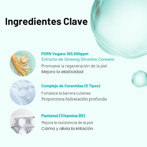 Vista 3 de VT COSMETICS PDRN 100 Essence, suero de brillo intensivo, 100,000 ppm PDRN vegano, restauración de la piel y relleno, hidratante e hidratante