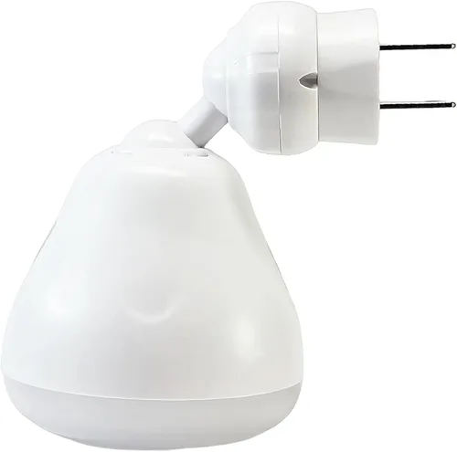 Vista 9 de Luz de sensor de noche brillante LED Sensor de movimiento y luz Toma de corriente alterna enchufable cuello flexible giratorio PIR lámpara