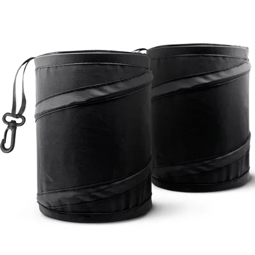 Vista 8 de Mavoro - Cubo de basura portátil a prueba de agua, plegable, Paquete de 1 Compact waterproof pop-up trash bin for car, truck or SUV; collapsible