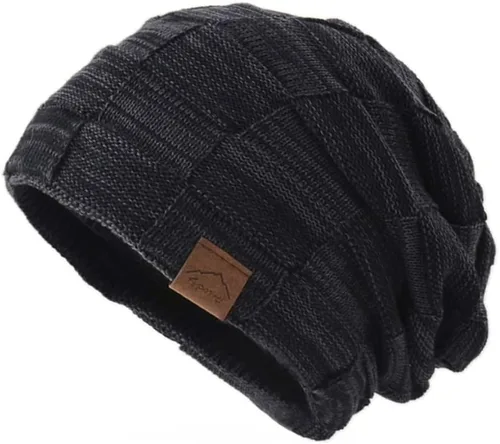 Vista 2 de Gajaous Unisex Winter Beanie Hat,Slouchy Knit Beanie for Women, Fleece Lined Beanies for Guys Men,Warm Hats for Cold Weather
