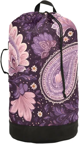 Vista 13 de Mochila para lavandería, cesta extra grande resistente para ropa sucia, correas ajustadas para campamento, universidad, gimnasio, hotel, hogar, 29.3