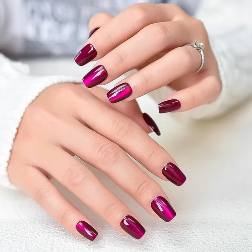Vista 20 de Gelnails - Uñas postizas cortas a presión con punta francesa blanca, 30 Almendra francesa blanca