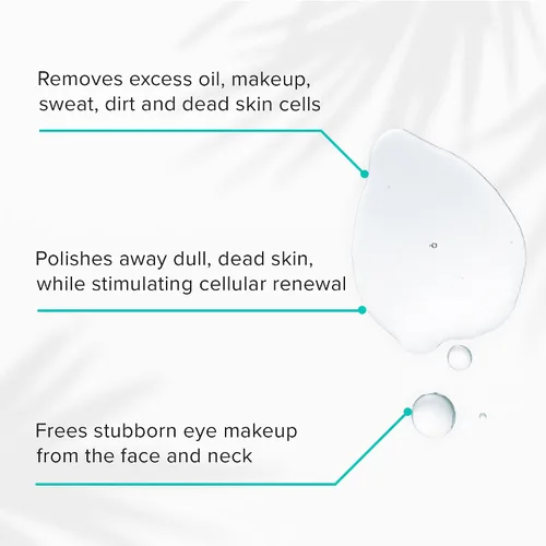 Vista 3 de ClarityRx Removedor suave de maquillaje facial y de ojos, limpiador facial calmante natural a base de plantas con antioxidantes para todo