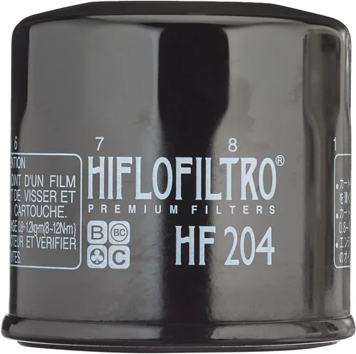 Vista 3 de HiFloFiltro HF204 Filtro de aceite estándar negro premium, individual (paquete de 2)