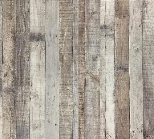 Vista 17 de Papel tapiz de madera vintage para despegar y pegar de 17.3"×80" gris/negro, papel de contacto de madera rústica, papel tapiz extraíble, papel
