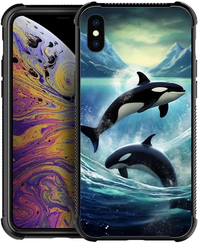 Vista 148 de Funda compatible con iPhone 8 Plus, diseño de oso de bosque otoñal, a prueba de golpes, antiarañazos, carcasa trasera de policarbonato duro