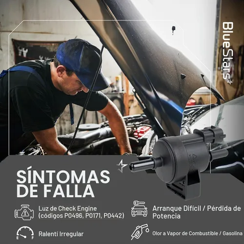 Vista 7 de BlueStars 55567453 Solenoide de válvula de purga de depósito de vapor EVAP Válvula de purga de ventilación - Compatible con Chevy Cruze 2011-2016