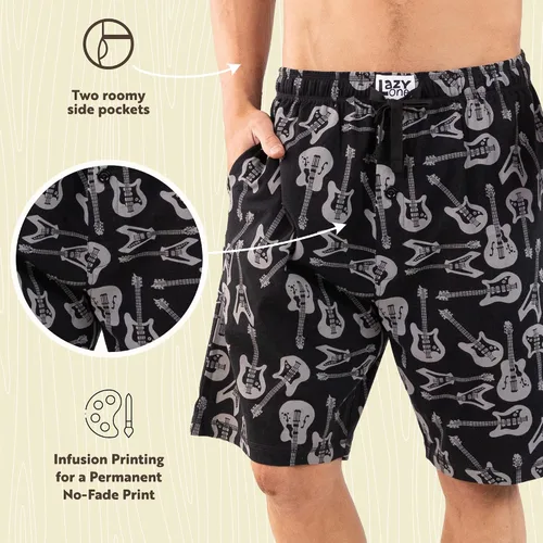 Vista 106 de Lazy One - Pantalones cortos de pijama para hombre, ropa de dormir