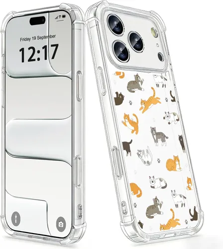 Vista 32 de OOZ Funda de cristal para iPhone 11 Pro (2019) de 5.8 pulgadas, bonita funda protectora transparente, seductor patrón de mariposa morada, suave a