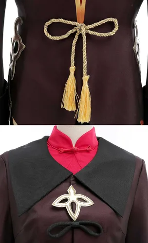 Vista 6 de Cosplayfm Disfraz de anime para mujer traje tradicional chino para cosplay Hu Tao