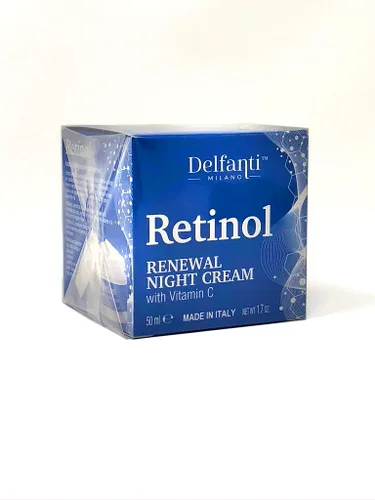 Vista 2 de Delfanti Milano • RETINOL RENEWAL Crema facial y cuello de noche • Hidratante con vitamina C • Hecho en Italia • 1.7 oz