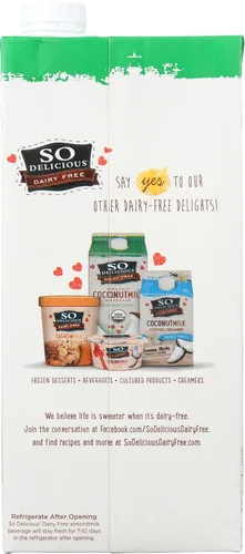 Vista 2 de So Delicious, Leche de almendras sin azúcar aséptico, 32 onzas líquidas 6