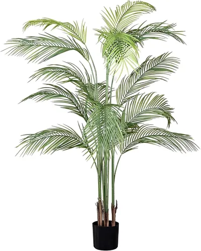 Vista 12 de Maia Shop - Árbol de plátano artificial, 4 pies, maceta negra incluida Banana