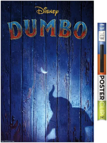 Vista 18 de Trends International Disney Dumbo - Póster de pared Teaser, 14.725 x 22.375 pulgadas, versión enmarcada de madera de granero Versión enmarcada