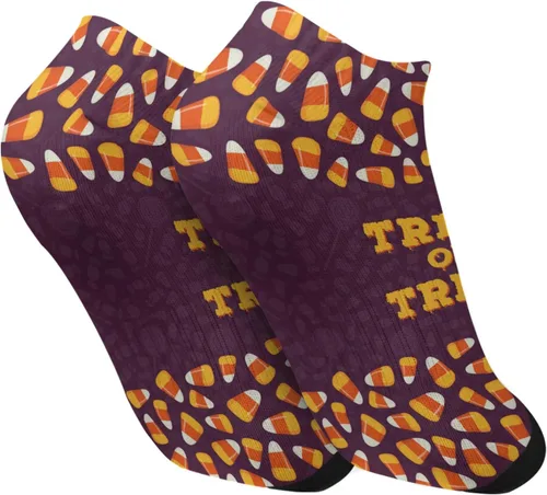 Vista 2 de devor Womens Socks No Show Athletic Womens Sock Cotton No Show Socks Trendy Trick or treat Sock