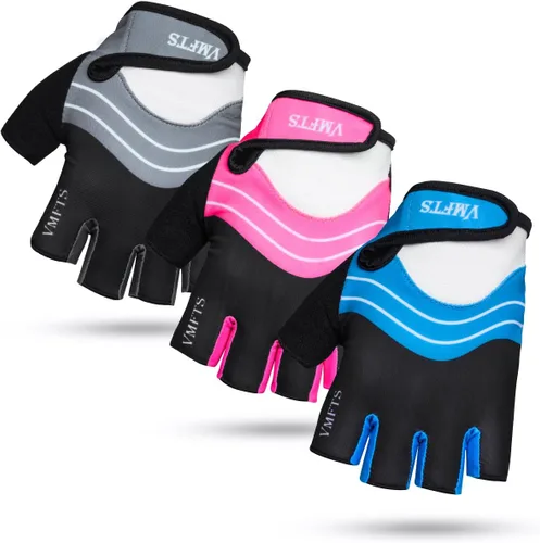 Vista 7 de Guantes de ciclismo VMFTS con gel y guantes deportivos sin dedos completos para fitness, levantamiento de pesas, entrenamiento de escalada